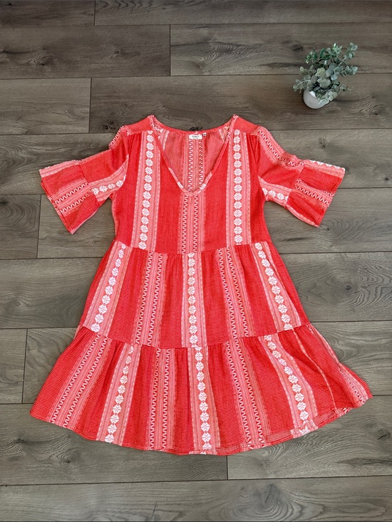 dylan Dresses & Skirts - DYLAN by True Grit Red Boho Women's Cotton Dress Size XS (Would fit small)
